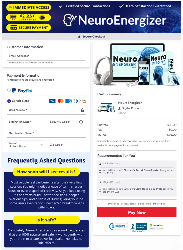 neuro-energizer-checkout-page